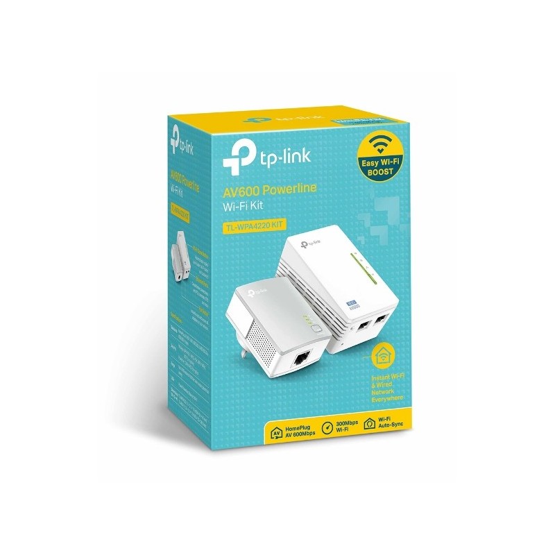 TP-Link TL-WPA4220 KIT Powerline AV600Mbps Wi-Fi 300Mbps