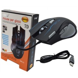 MOUSE PER GIOCO 3200DPI