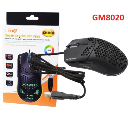 MOUSE DA GIOCO CON CAVO