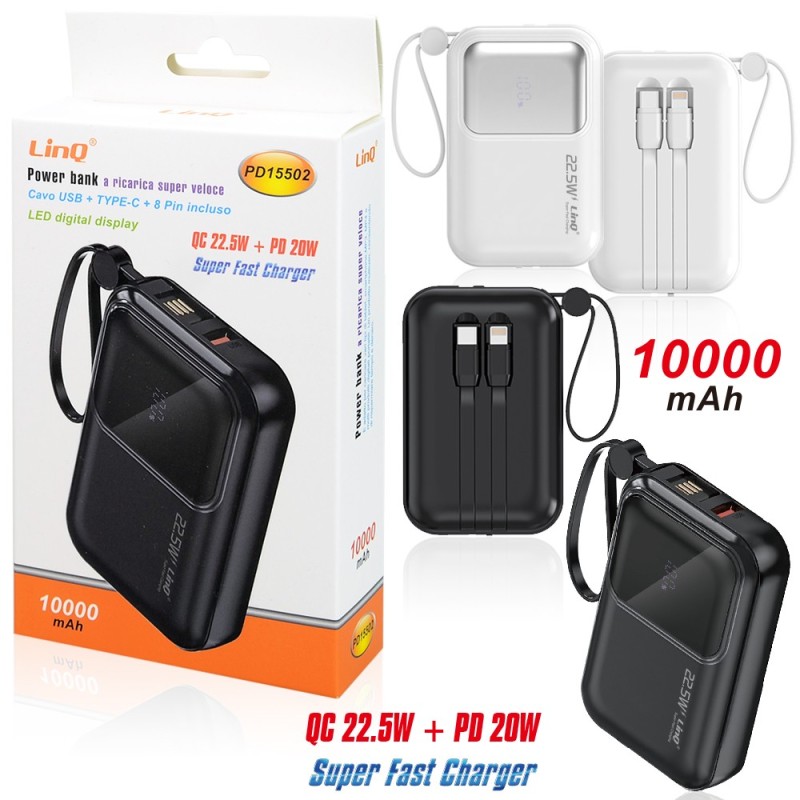 POWER BANK a ricarica super veloce10000MAAH