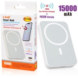 POWER BANK MAGNETICO CON RICARICA WIRELESS 15W/15000MAH