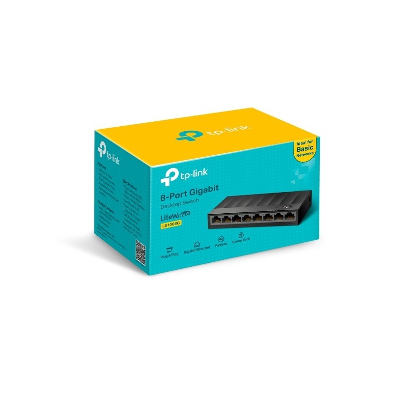 TP-Link LS1008G Switch 8 Porte 10-100-1000 Gigabit