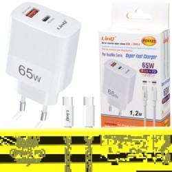 SET DI RICARICA VELOCE USB+TYPE-C SUPER FAST CHARGER 65W